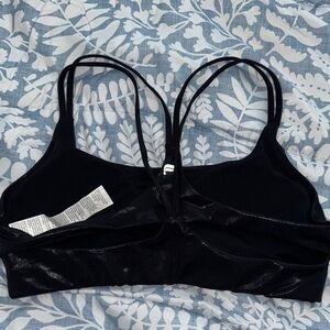 Fabletics Sparkle Black Women's Sports Bra